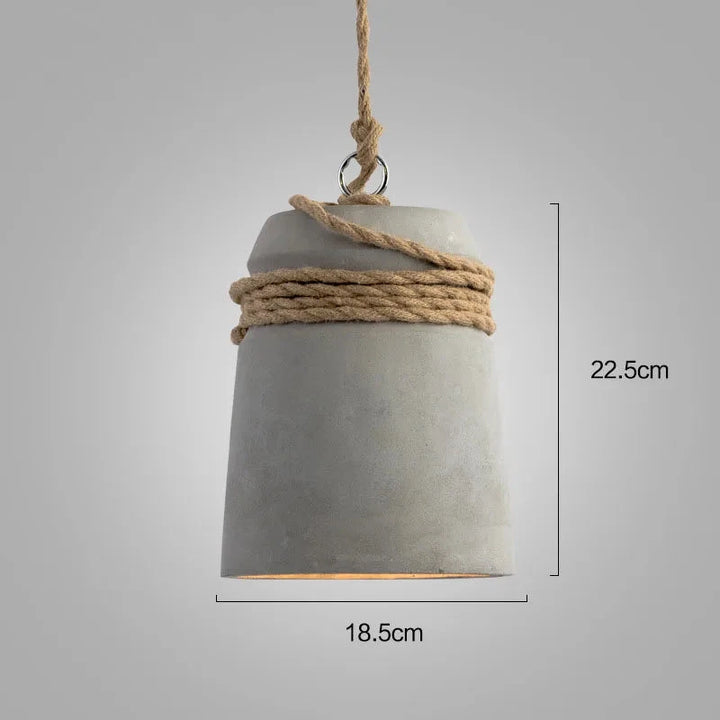 STOP – Minimalist Concrete Pendant Light / Industrial Kitchen Hanging ...